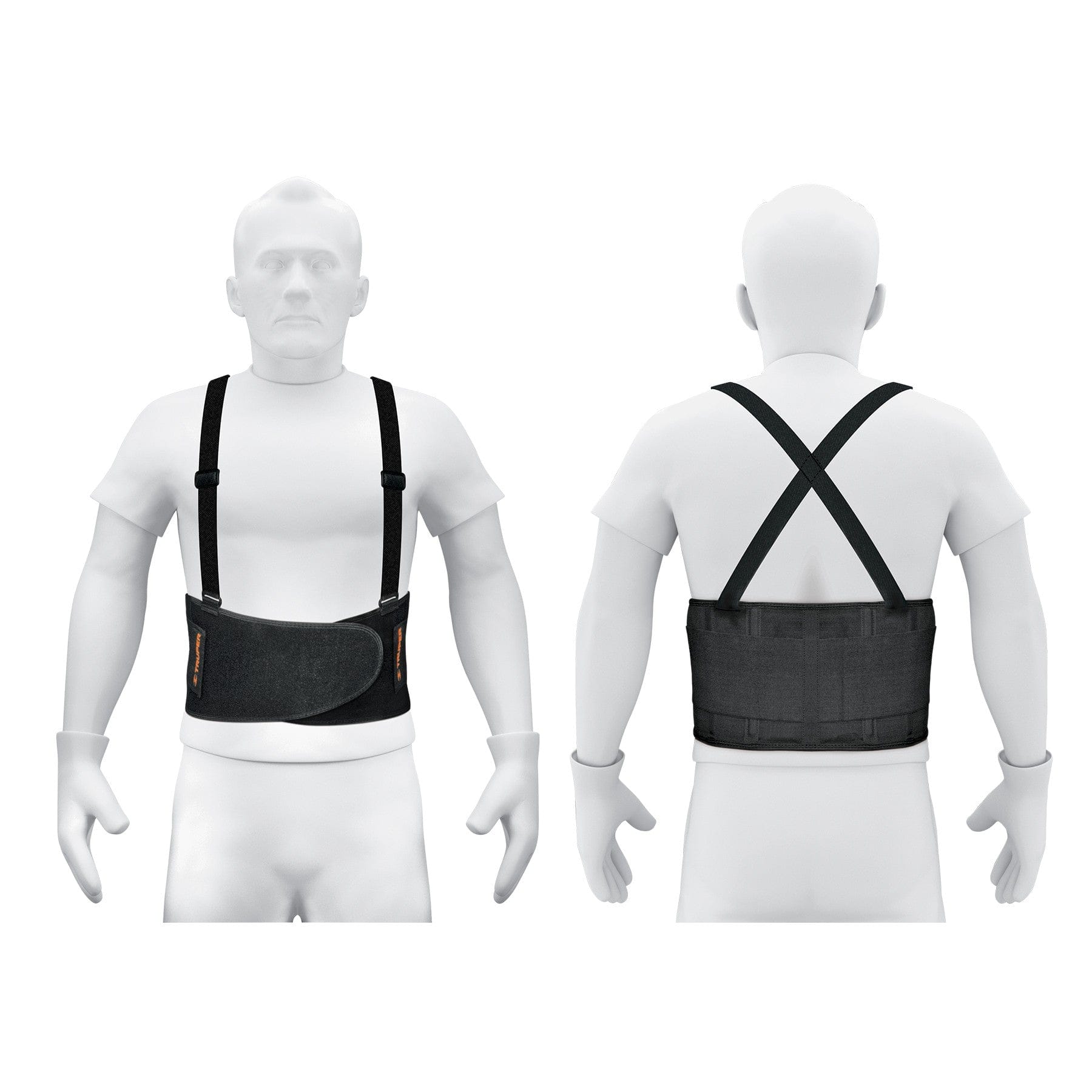 Truper Back Support Belt with Adjustable Suspenders Size Large (38-44) - 14238 Truper Back Support Belt with Adjustable Suspenders Size Large (38-44) - 14238